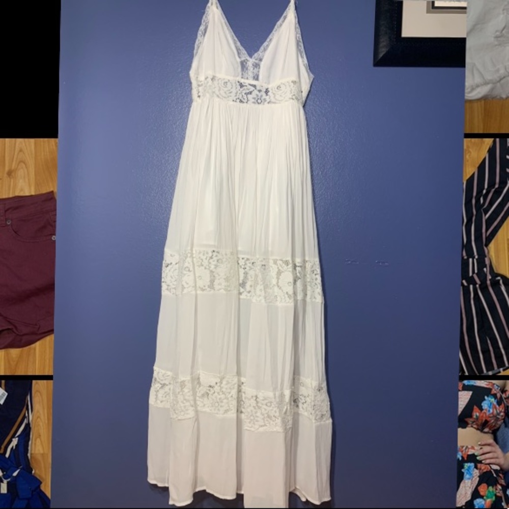 White long dress